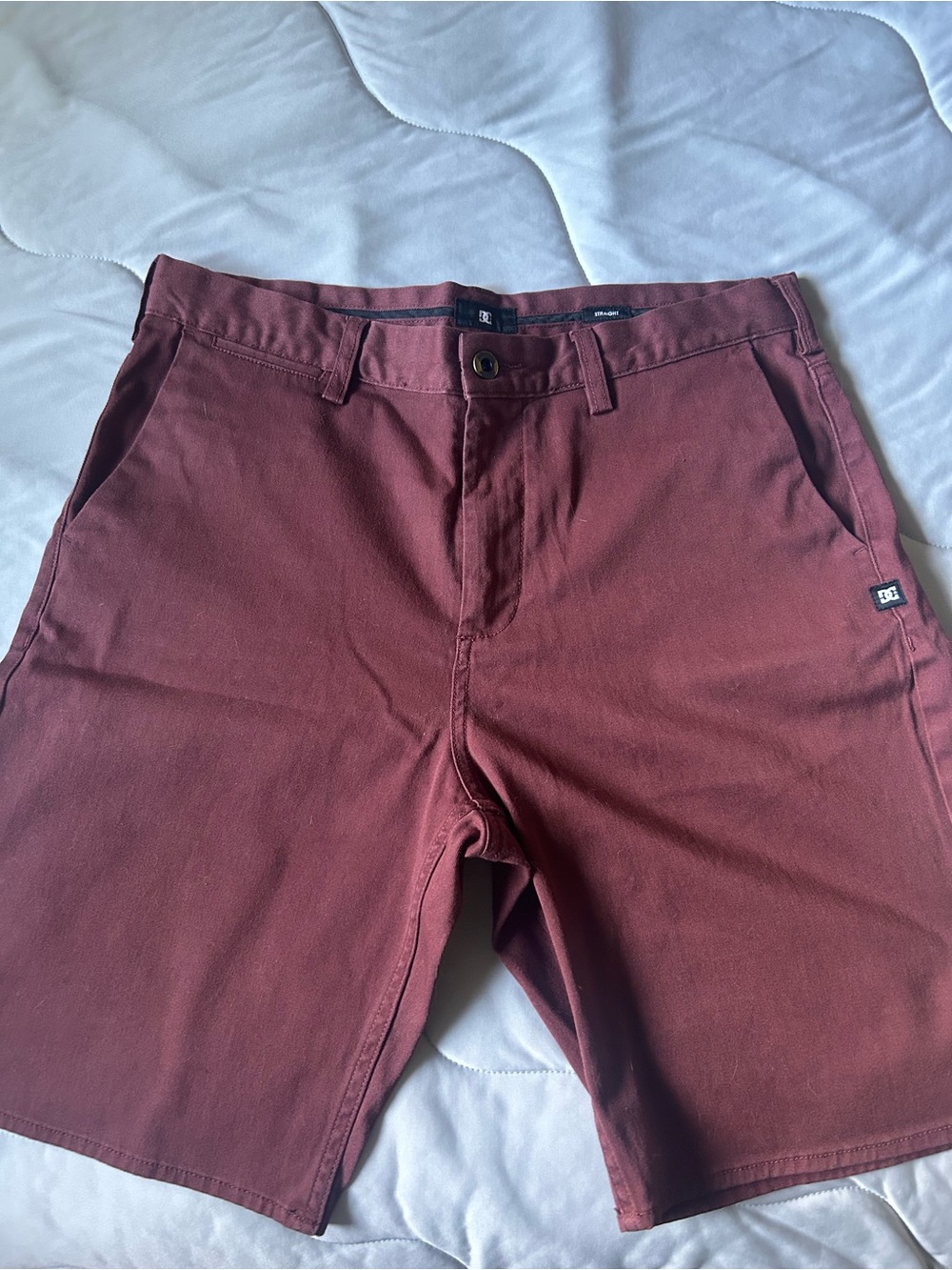 DC Men’s Burgundy Chino Shorts